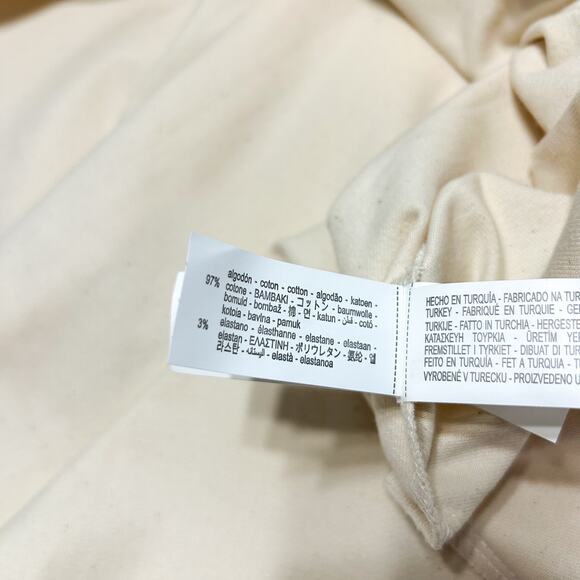 NWOT Zara Cream Ivory Topstitch Midi Square Neck Dress Women’s Size XS - Picture 14 of 14